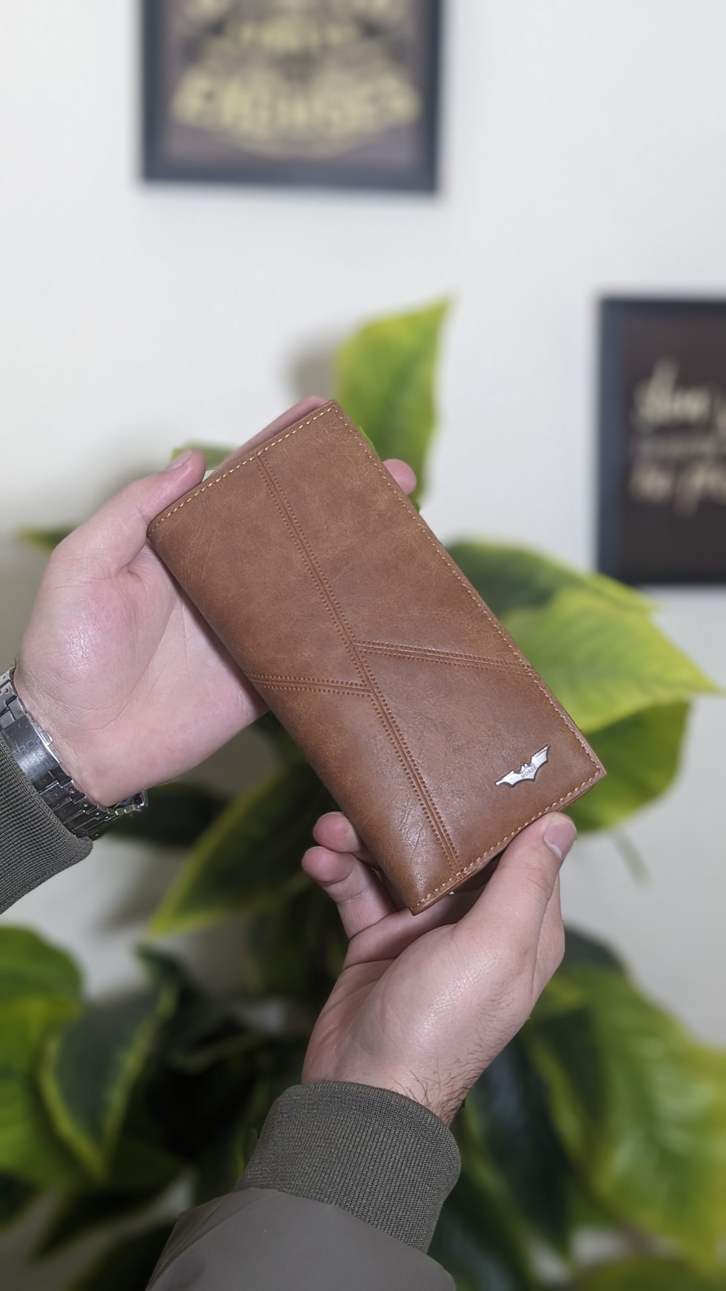 Premium Brown Leather Long Wallet for Men - Image 4