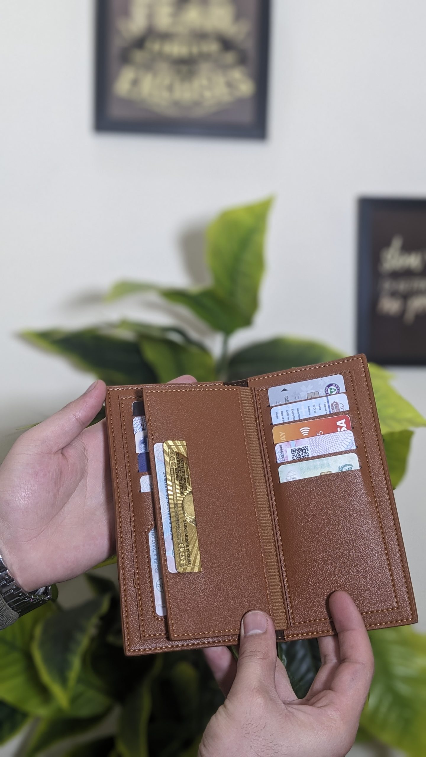 Premium Brown Leather Long Wallet for Men - Image 3