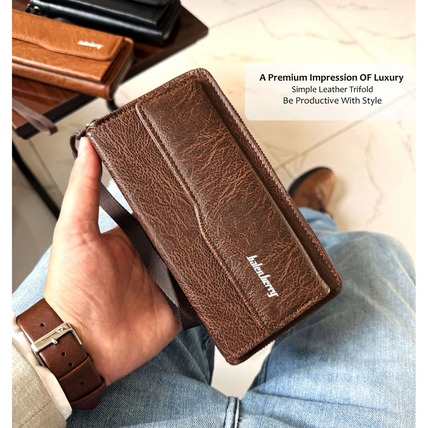 Balenberry Long imported leather clutch - Image 3