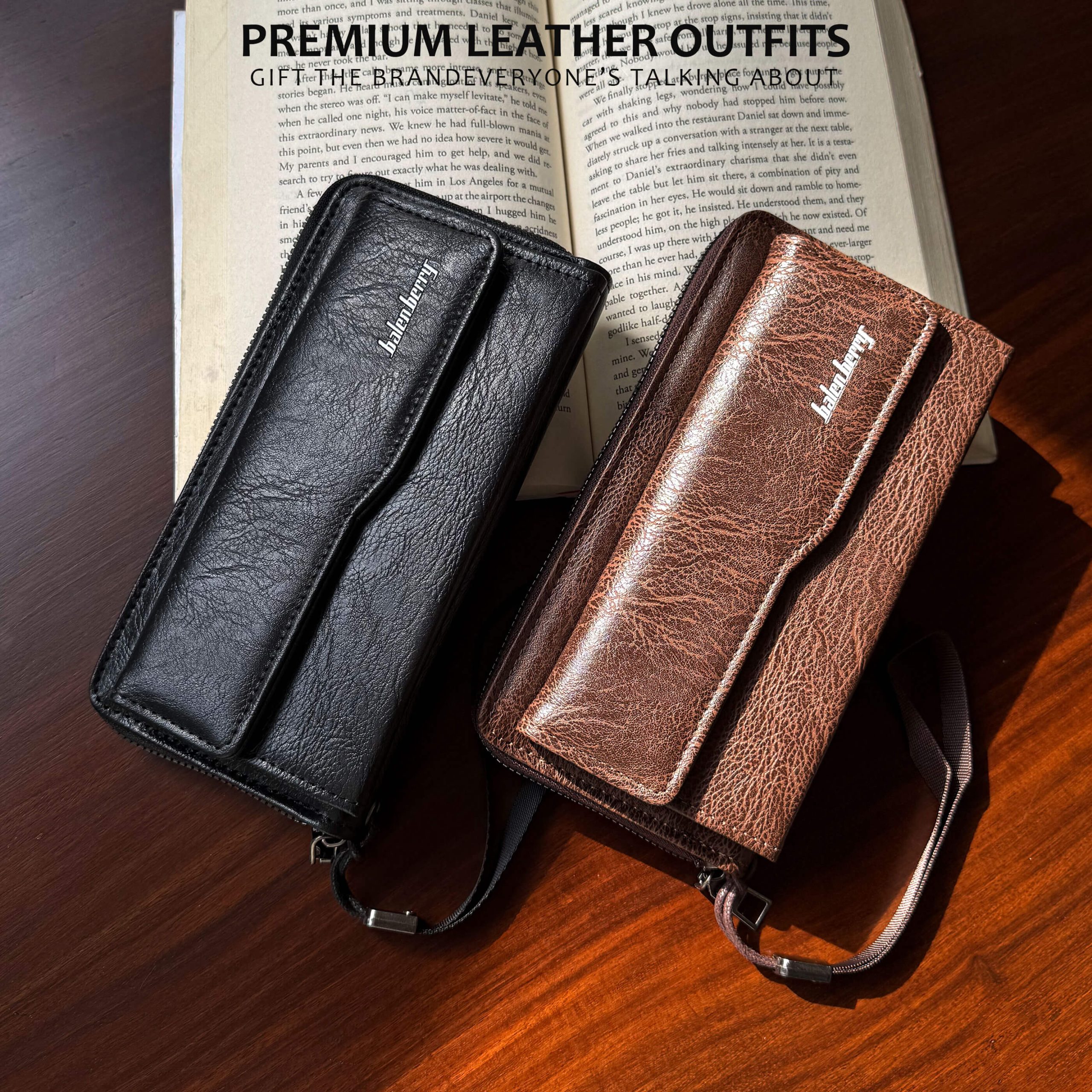 Balenberry Long imported leather clutch - Image 5